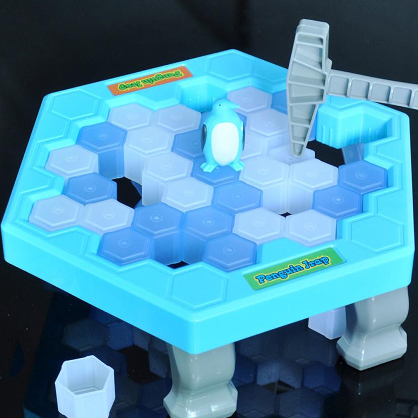 Save Penguin Ice Kids Puzzle Game Break Ice Block Hammer Trap Party Toy Cherryb