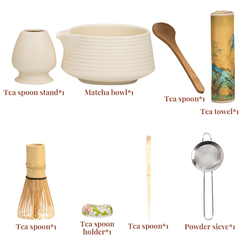 Premium 8-teiliges Matcha-Set
