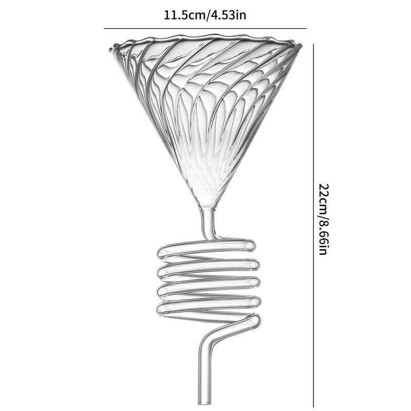 Pour-Over Kaffeefilter-Halter Spiral-Design