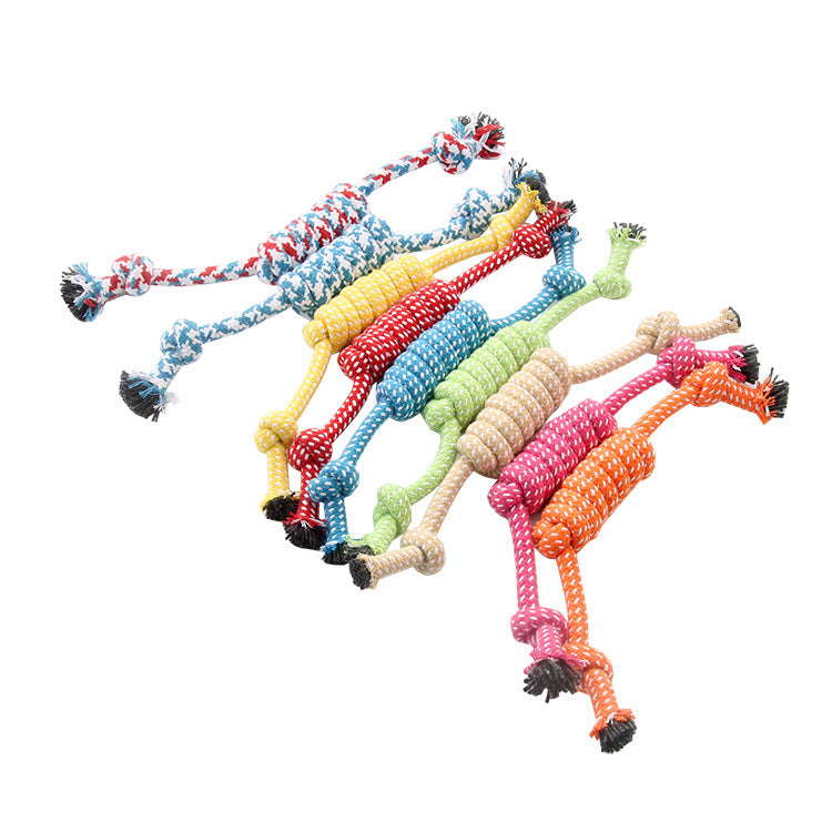 Baumwollseil-Spielzeug für Hunde, Knoten-Design