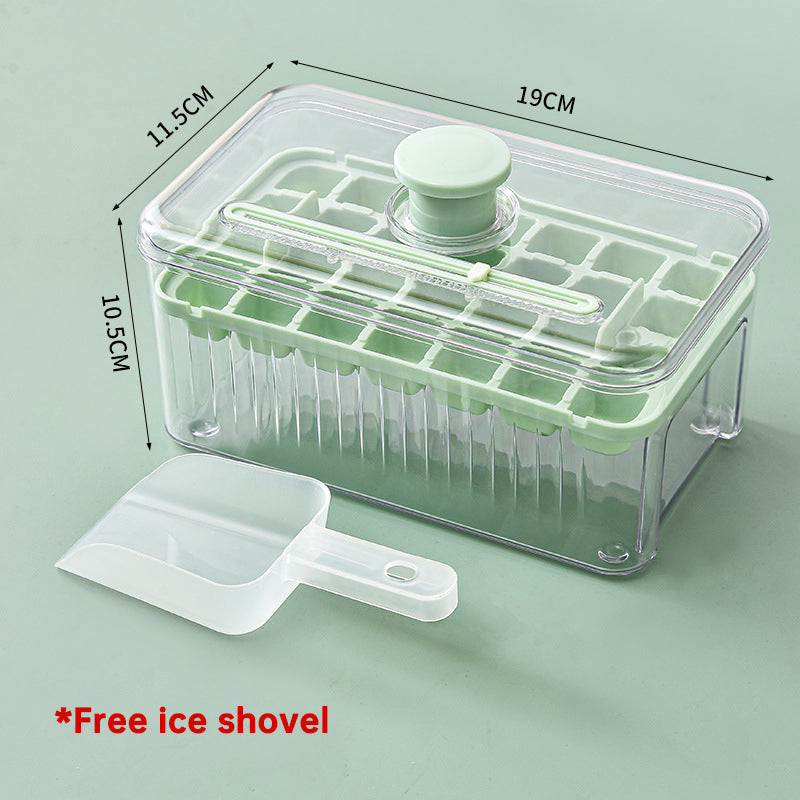 Eiswürfel-Form Silikon mit Deckel, Drucksystem