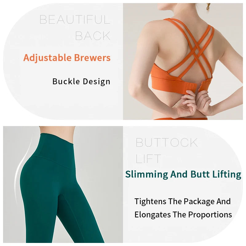 Yoga-Trainingsoutfit zweiteilig