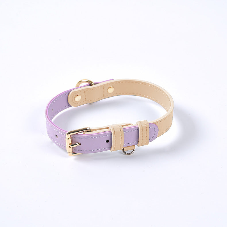 Echtleder-Halsband für Haustiere