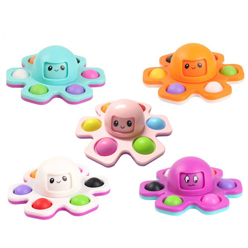 Fidget Spinner Bubble Happy Rat Killer Pioneer Octopus New Strange Creative Decompression Magic Rotary Toy