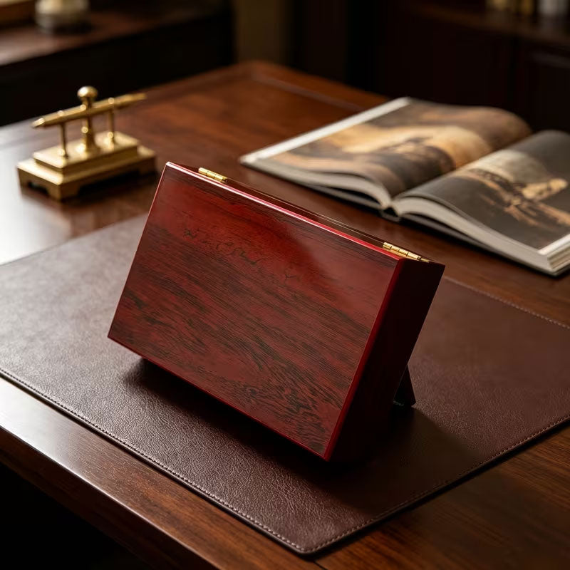 Holz-Schmuckbox mit Schloss