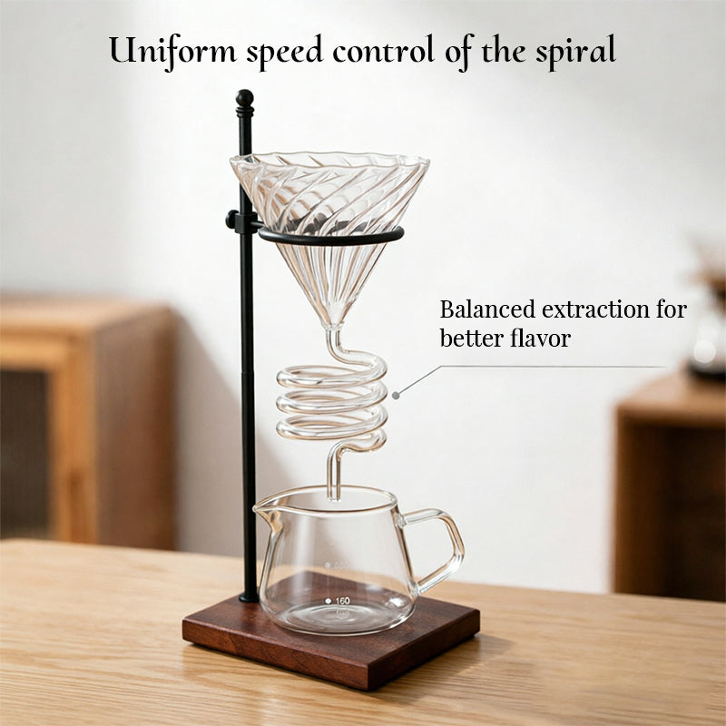 Pour-Over Kaffeefilter-Halter Spiral-Design