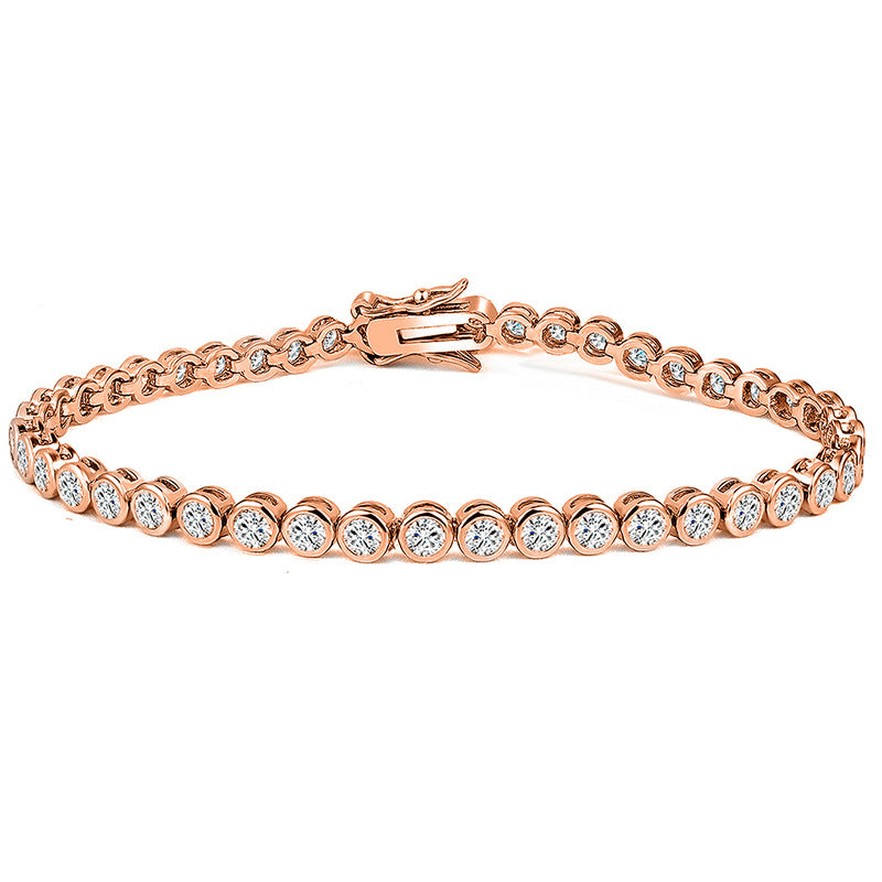 Zirkonia-Armband mit Kupferkern