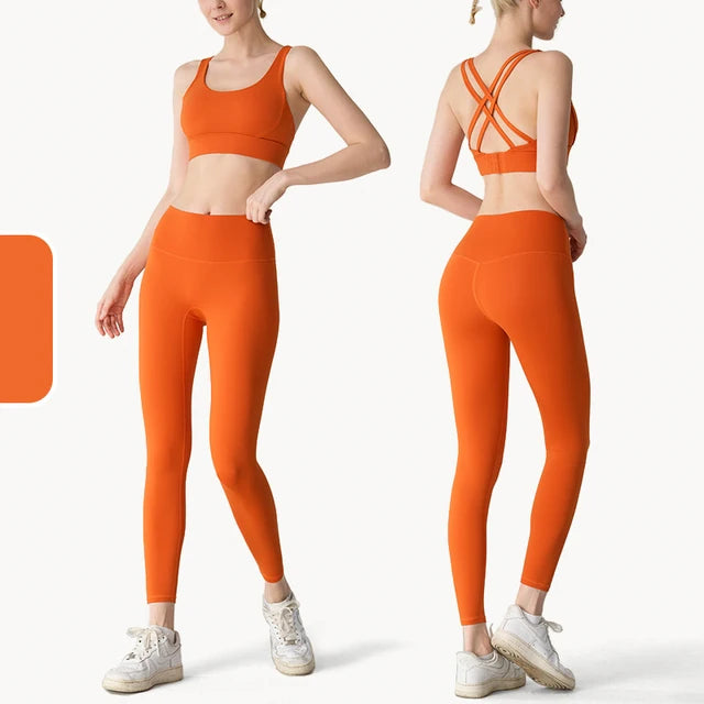 Yoga-Trainingsoutfit zweiteilig