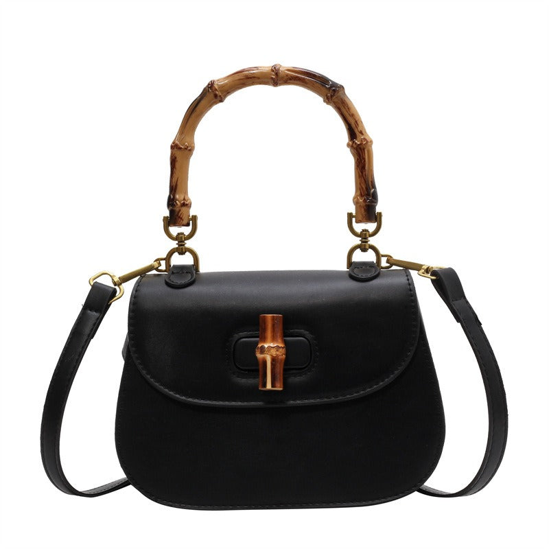 Bambus-Handtasche im Retro-Stil