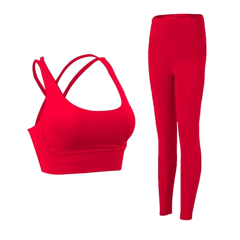 Yoga-Trainingsoutfit zweiteilig