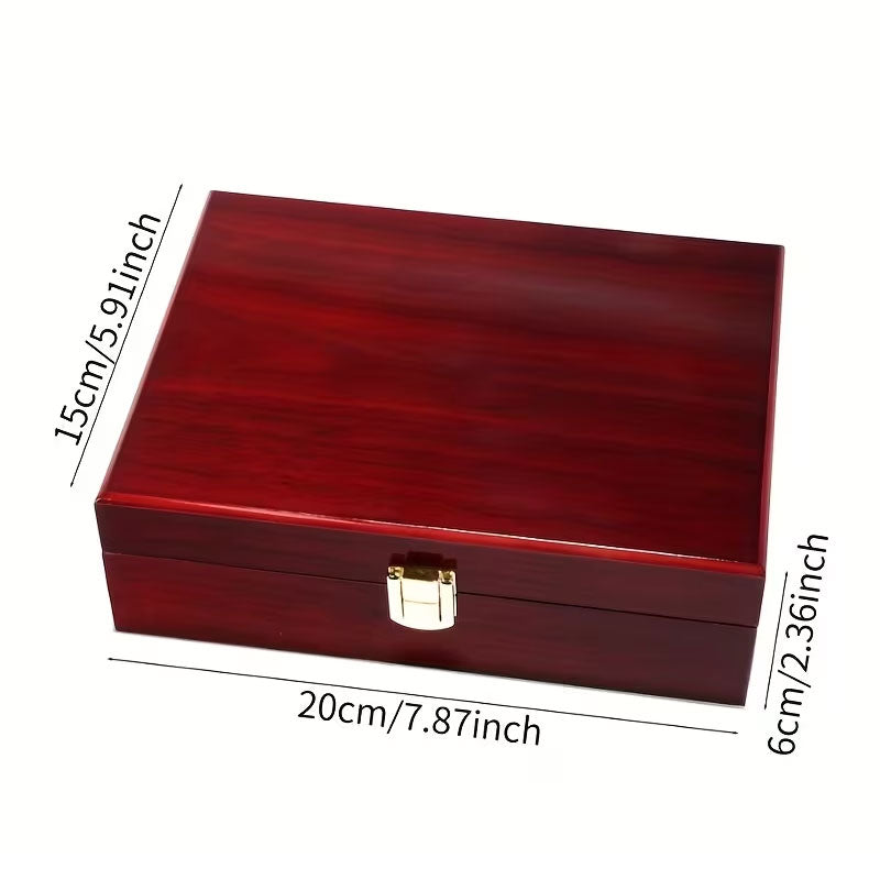 Holz-Schmuckbox mit Schloss