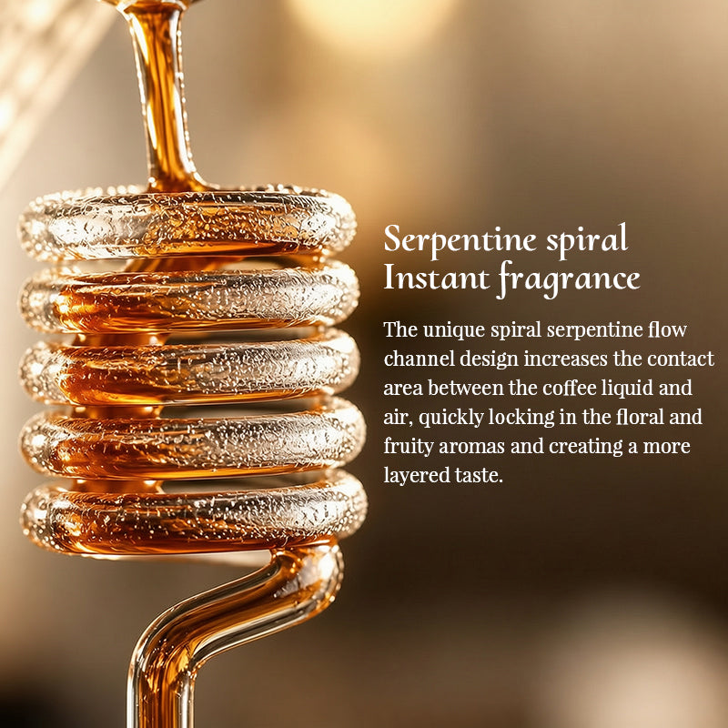 Pour-Over Kaffeefilter-Halter Spiral-Design