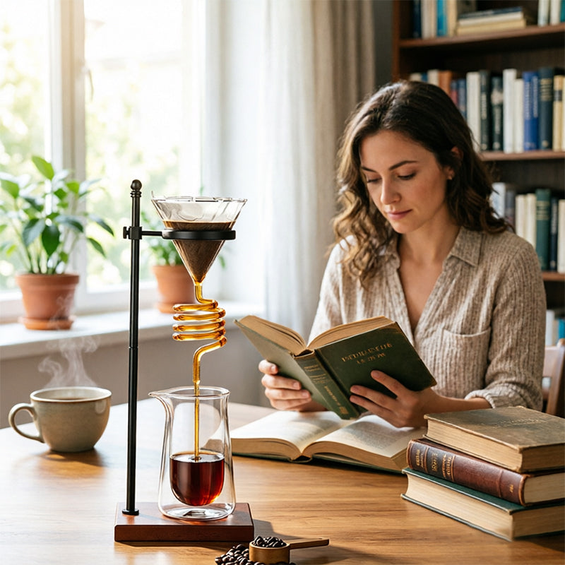 Pour-Over Kaffeefilter-Halter Spiral-Design