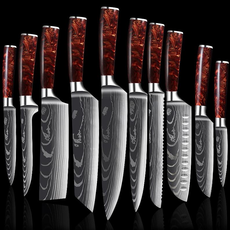 Küchenmesser-Set Edelstahl