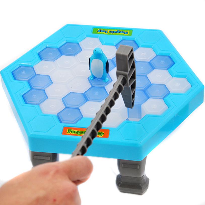 Save Penguin Ice Kids Puzzle Game Break Ice Block Hammer Trap Party Toy Cherryb
