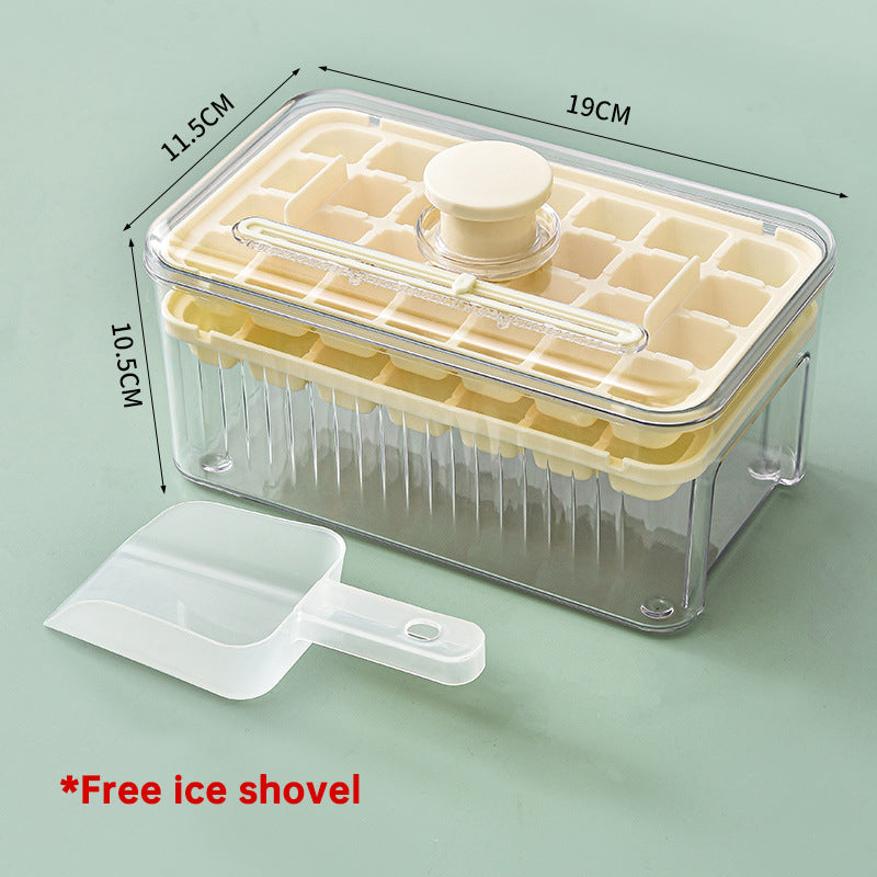 Eiswürfel-Form Silikon mit Deckel, Drucksystem
