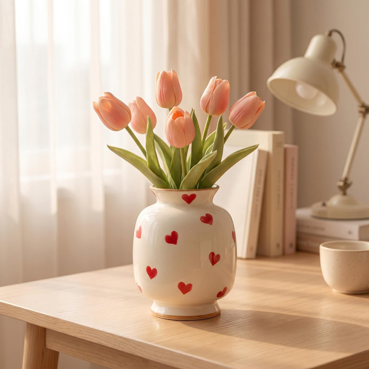 Handbemalte Keramikvase