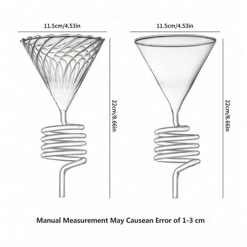 Pour-Over Kaffeefilter-Halter Spiral-Design