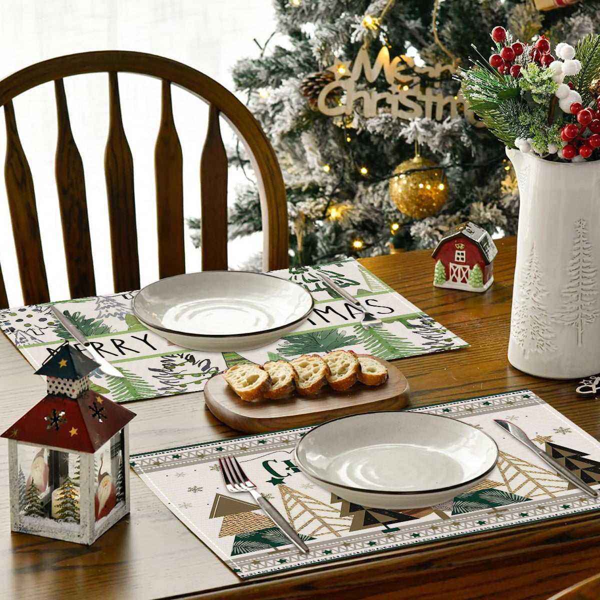 Weihnachts-Tischset Leinen