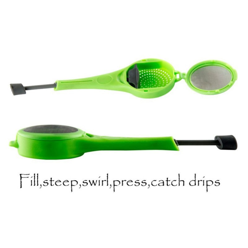 Teesieb mit Abtropfschale