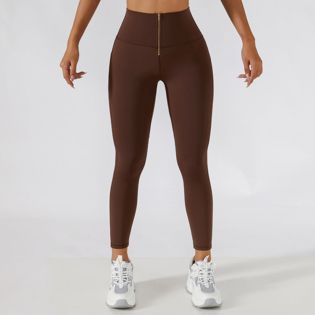 Pilates-Yogahose hoch taillert