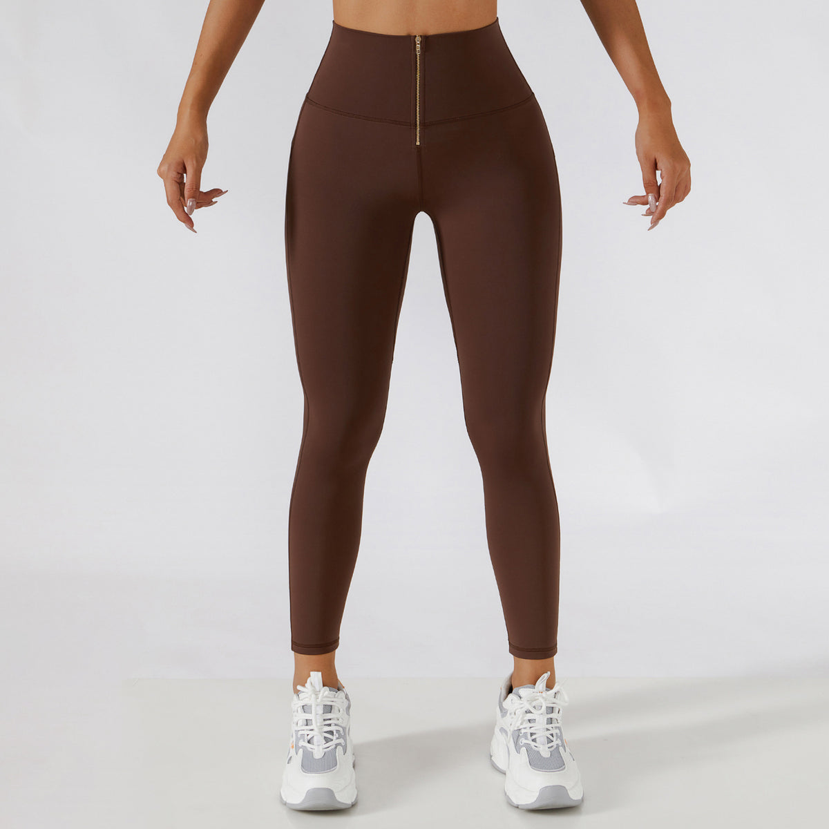 Pilates-Yogahose hoch taillert