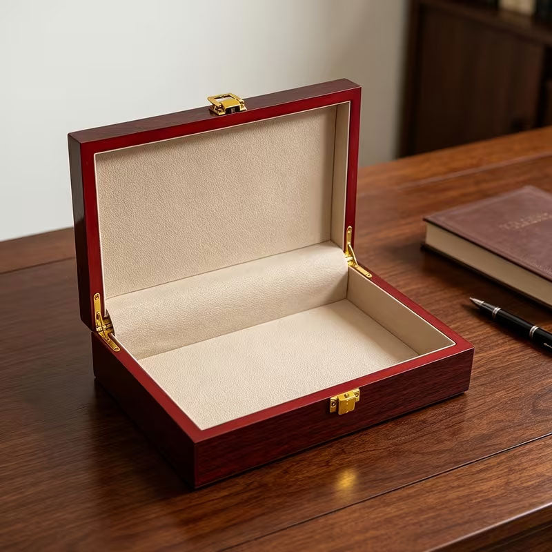 Holz-Schmuckbox mit Schloss