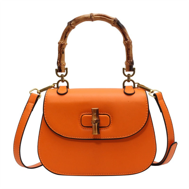 Bambus-Handtasche im Retro-Stil