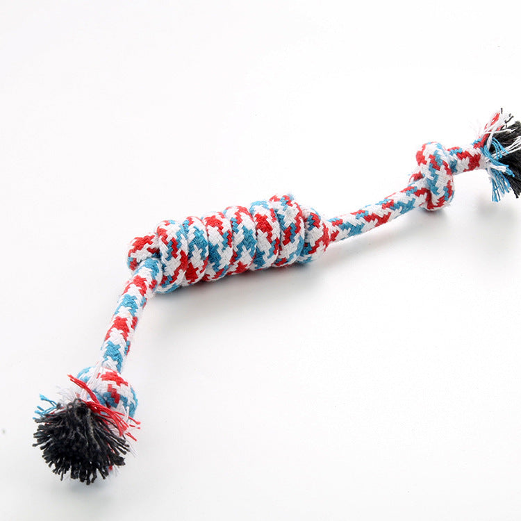 Baumwollseil-Spielzeug für Hunde, Knoten-Design