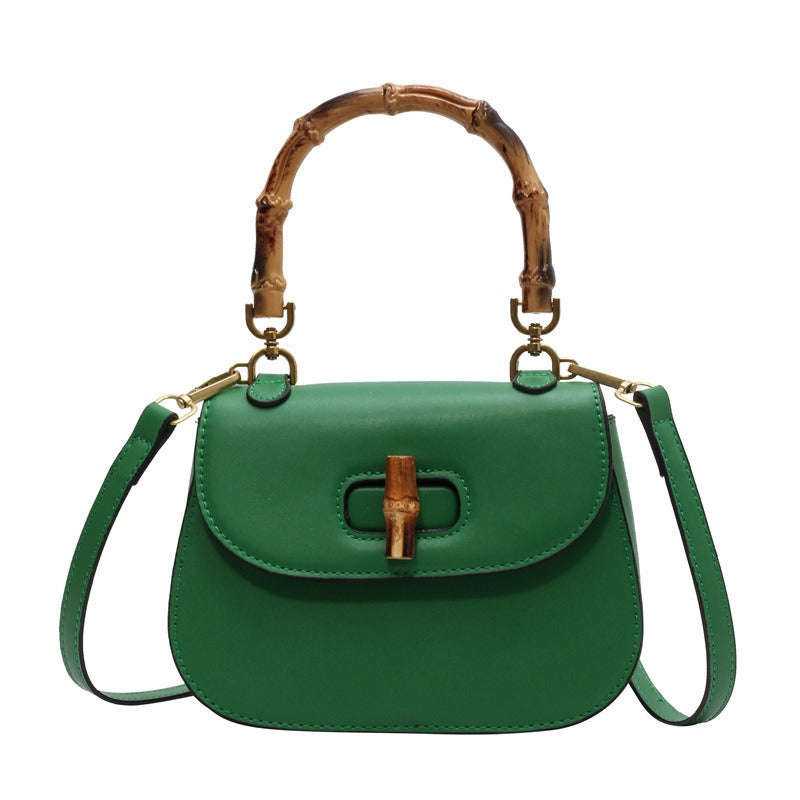 Bambus-Handtasche im Retro-Stil
