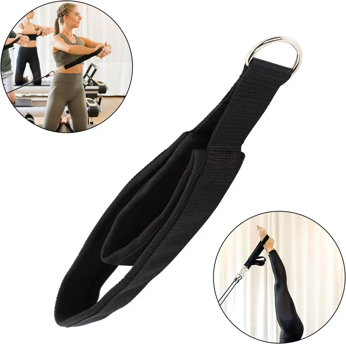 Yoga-Widerstandsband mit Fuss- &amp; Handschlaufen