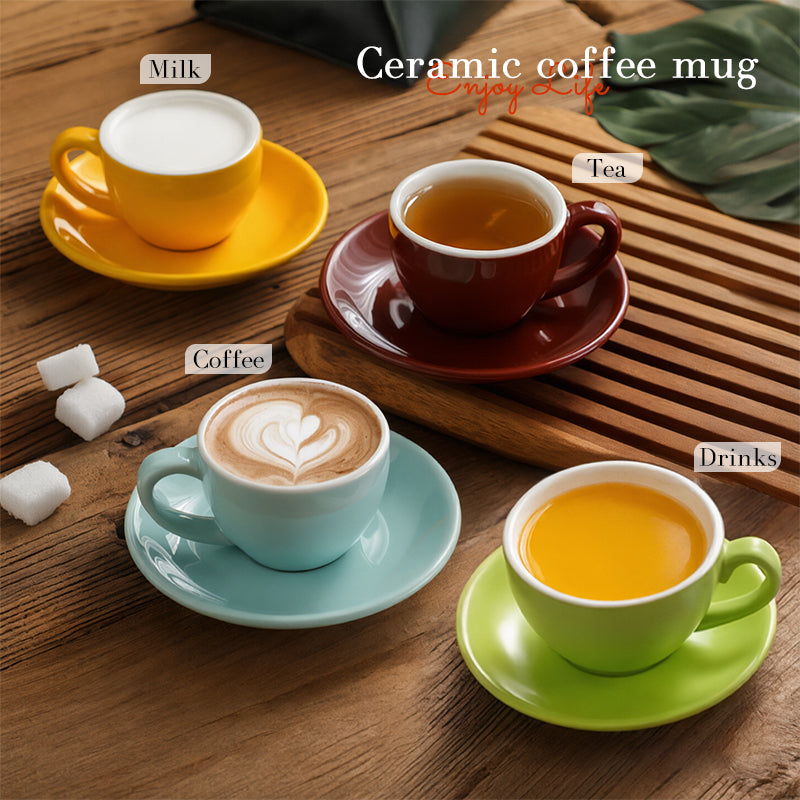 Nordic-Kaffeetassen-Set Keramik