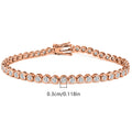 Zirkonia-Armband mit Kupferkern