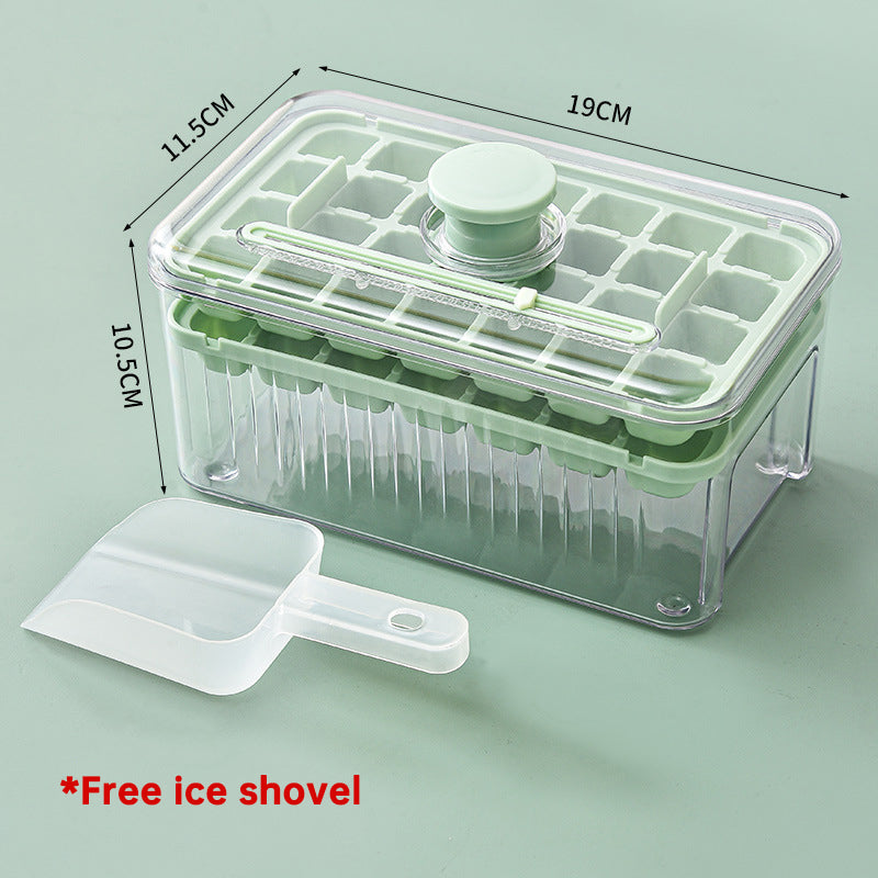 Eiswürfel-Form Silikon mit Deckel, Drucksystem
