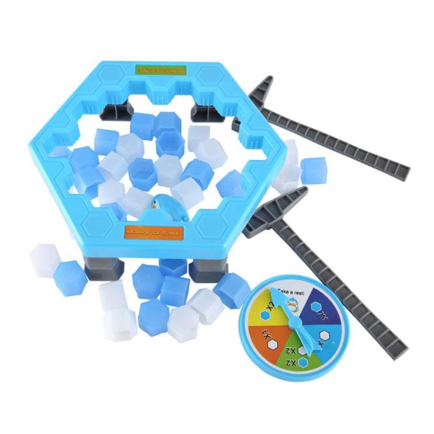 Save Penguin Ice Kids Puzzle Game Break Ice Block Hammer Trap Party Toy Cherryb