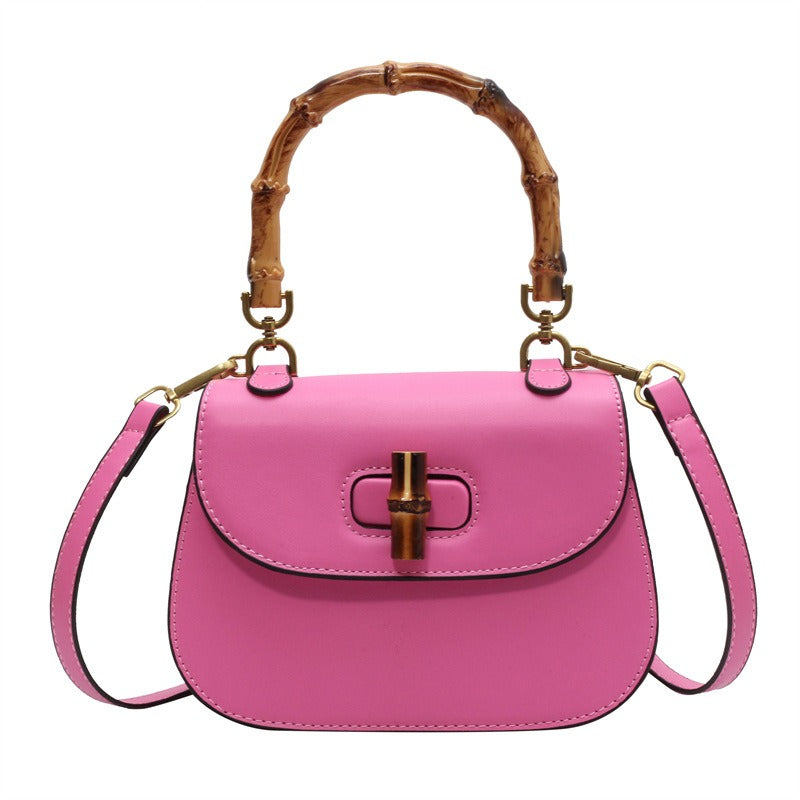 Bambus-Handtasche im Retro-Stil