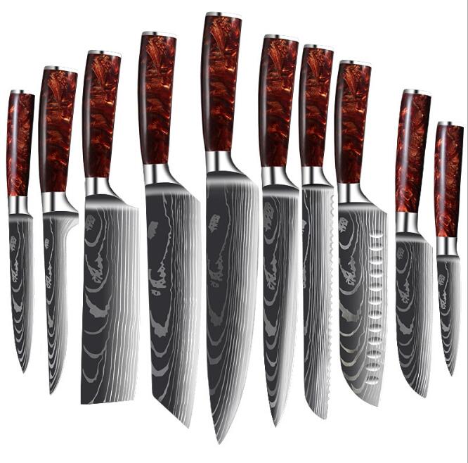 Küchenmesser-Set Edelstahl
