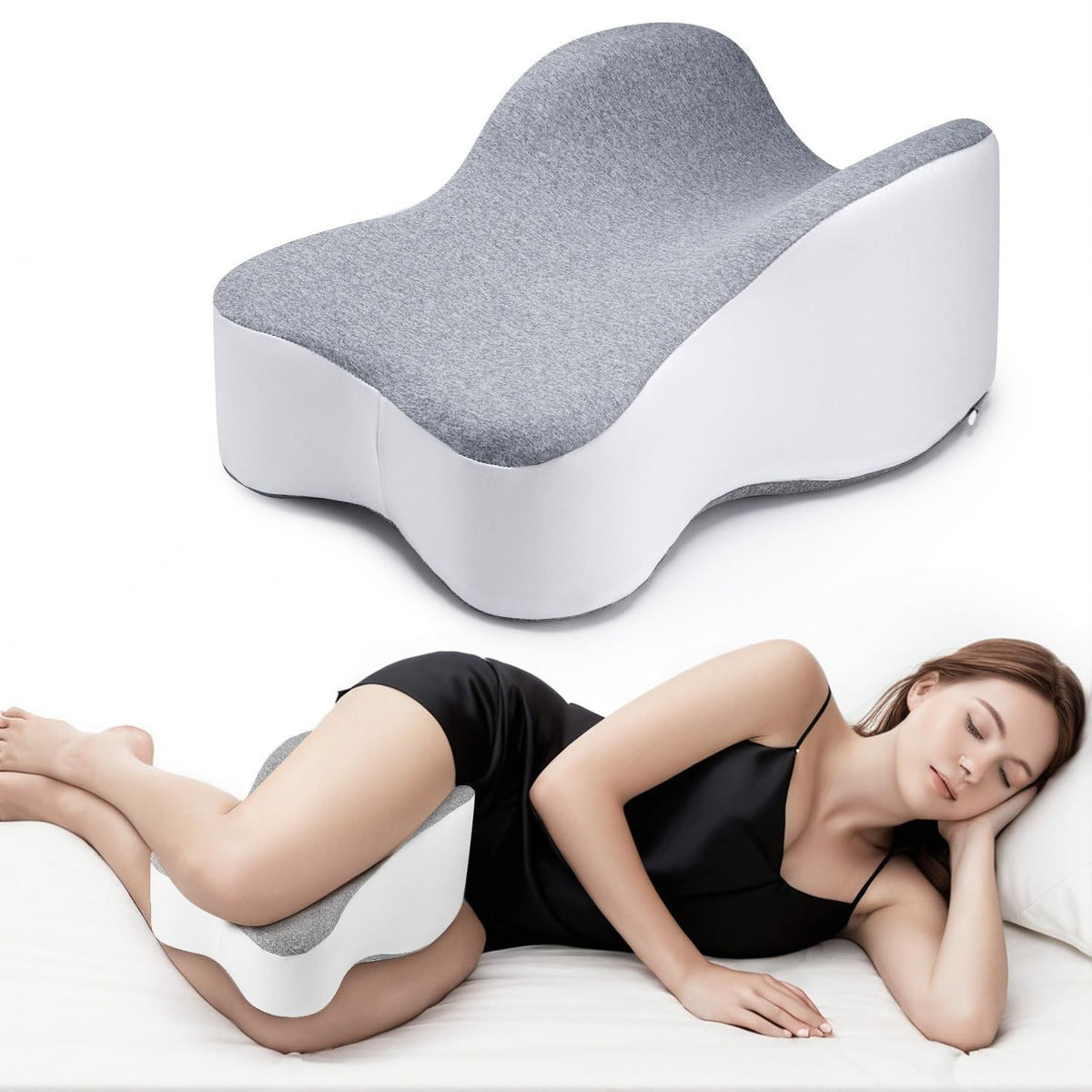 Knie- und Beinkissen mit Memory-Schaum