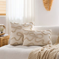 Bestickter Kissenbezug mit Schleifen-Design