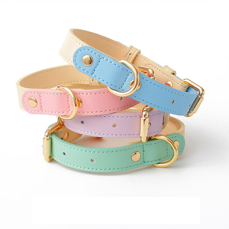 Echtleder-Halsband für Haustiere