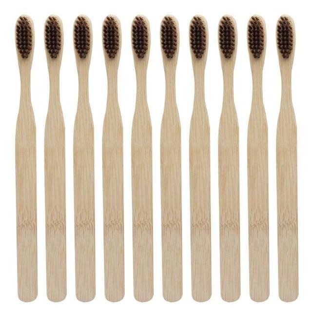 Bambus-Zahnbürsten 3er-Set
