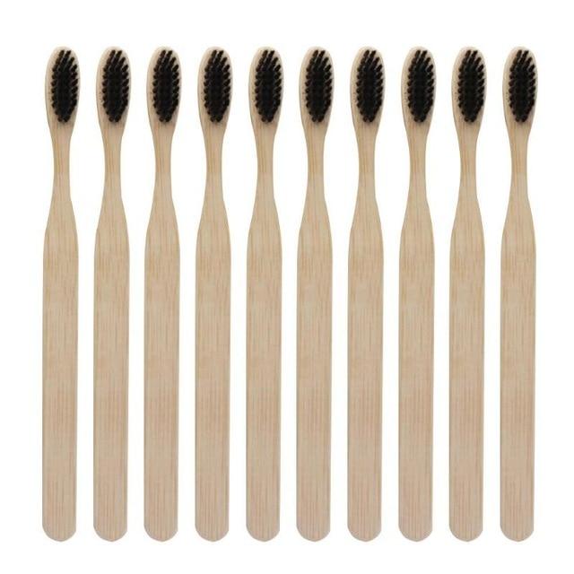 Bambus-Zahnbürsten 3er-Set