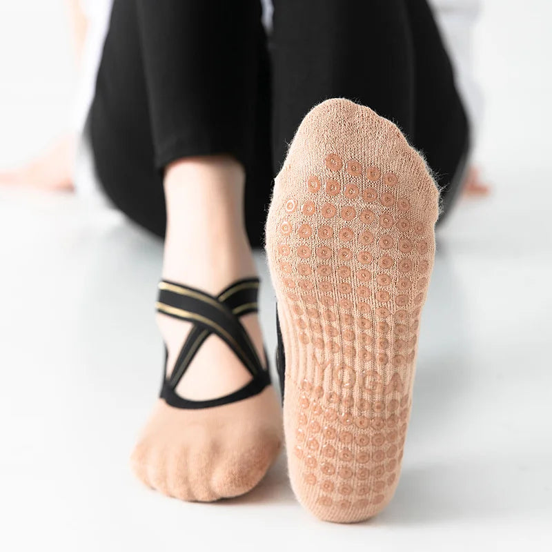 Rutschfeste Bandage-Yogasocken