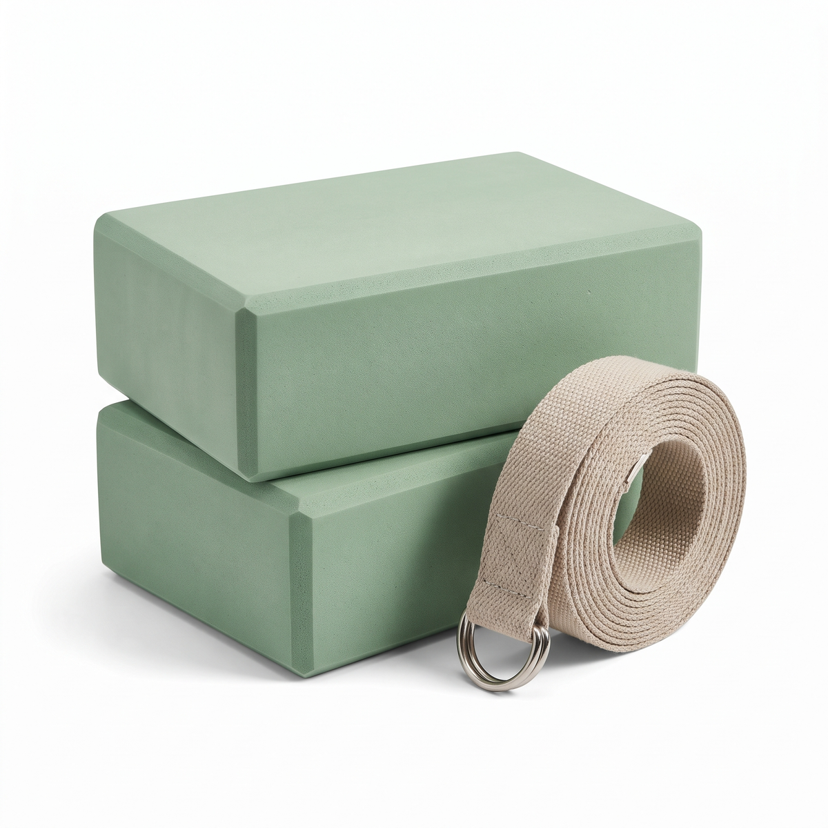 Yoga-Block und Gurt Set
